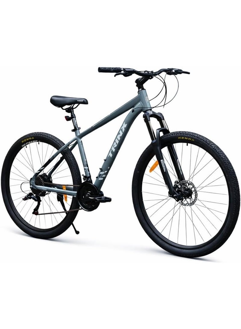 Trinx 007 PRO Mountain Bike 29 Inch,21 speed, Aluminum Frame, Disc Brakes, Front Fork with Lockout, One-Year Aboelgoukh & Maxlerz Warranty - Gray Color - Image 4